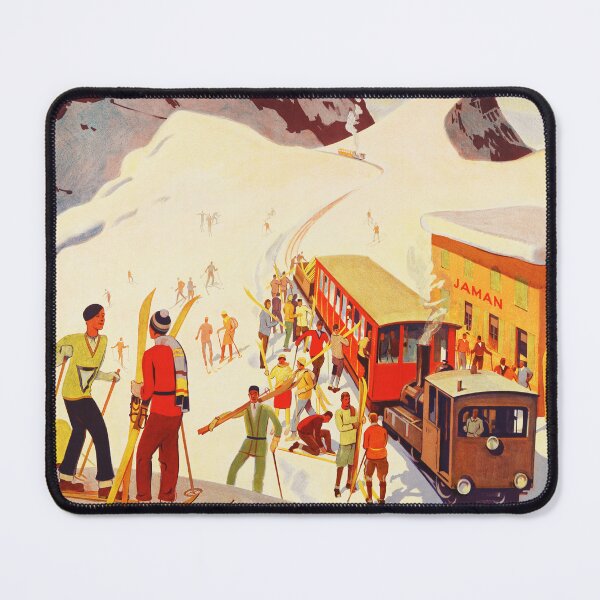 Item preview, MONTREUX ROCHERS DE NAYE Swiss Alps Mountain via Railway 1924 Otto Ernst Vintage Switzerland Rail Travel Poster designed and sold by retroposters.