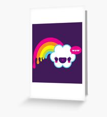 Wow Regenbogen Grußkarte