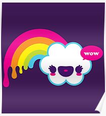 Wow Regenbogen Poster