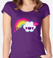 Wow Rainbow Women's Fitted Scoop T-Shirt
