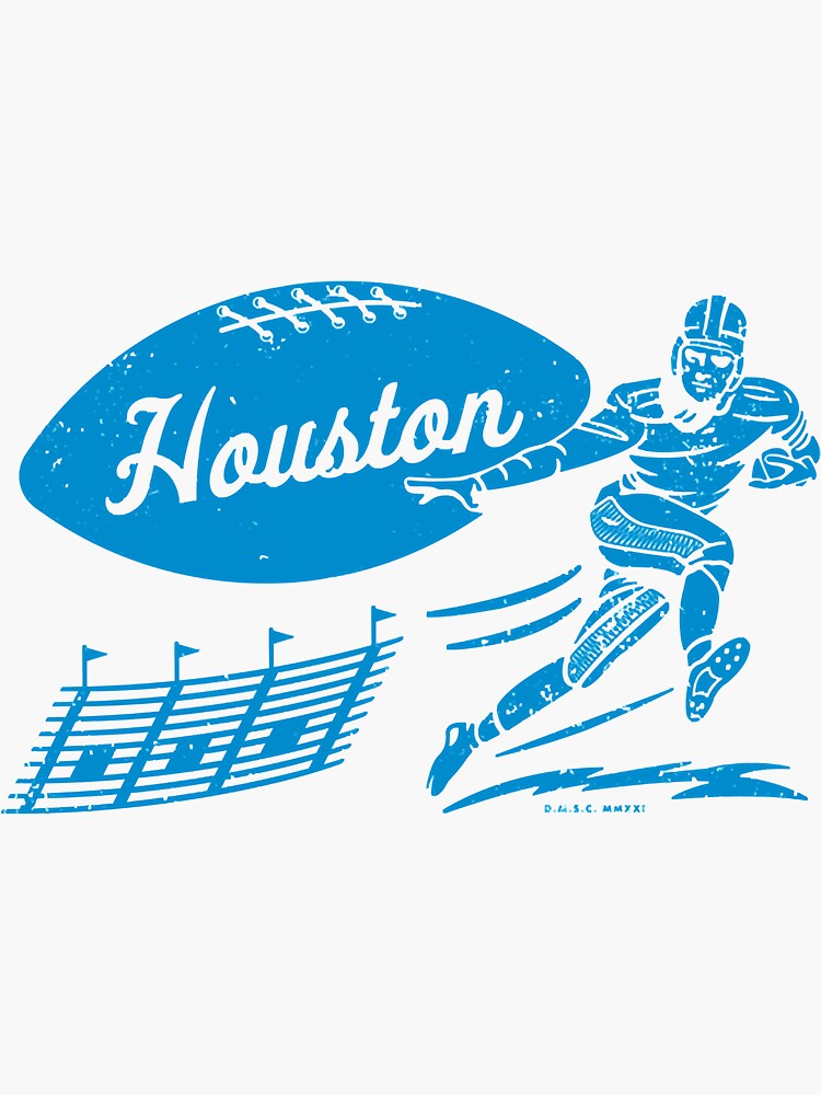 Vintage Football - Houston Oilers (Blue Houston Wordmark