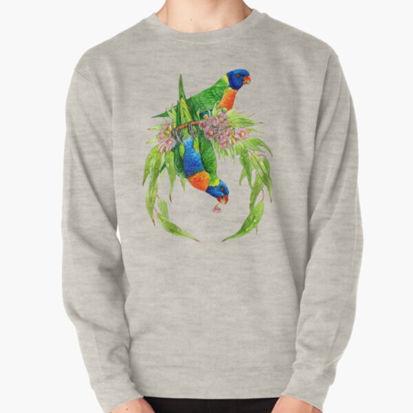 Rainbow Lorikeets Pullover Sweatshirt