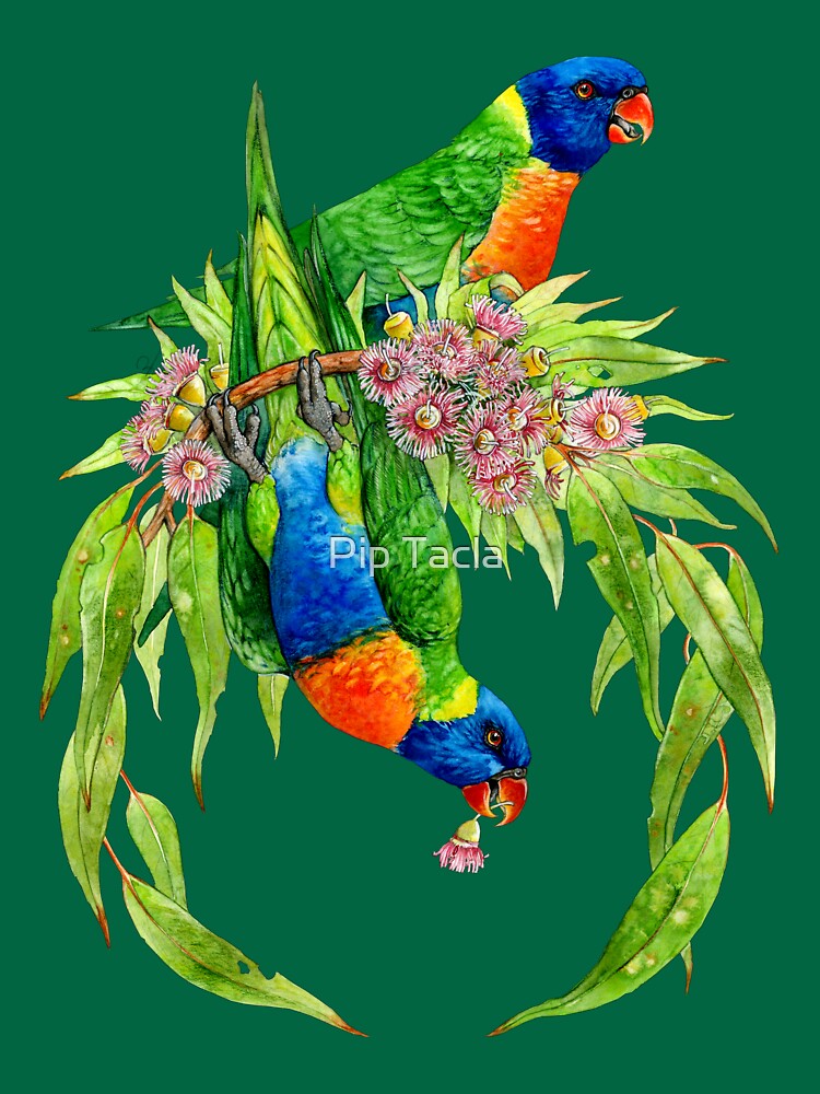 Rainbow Lorikeets Native Wreath by antarcticpip