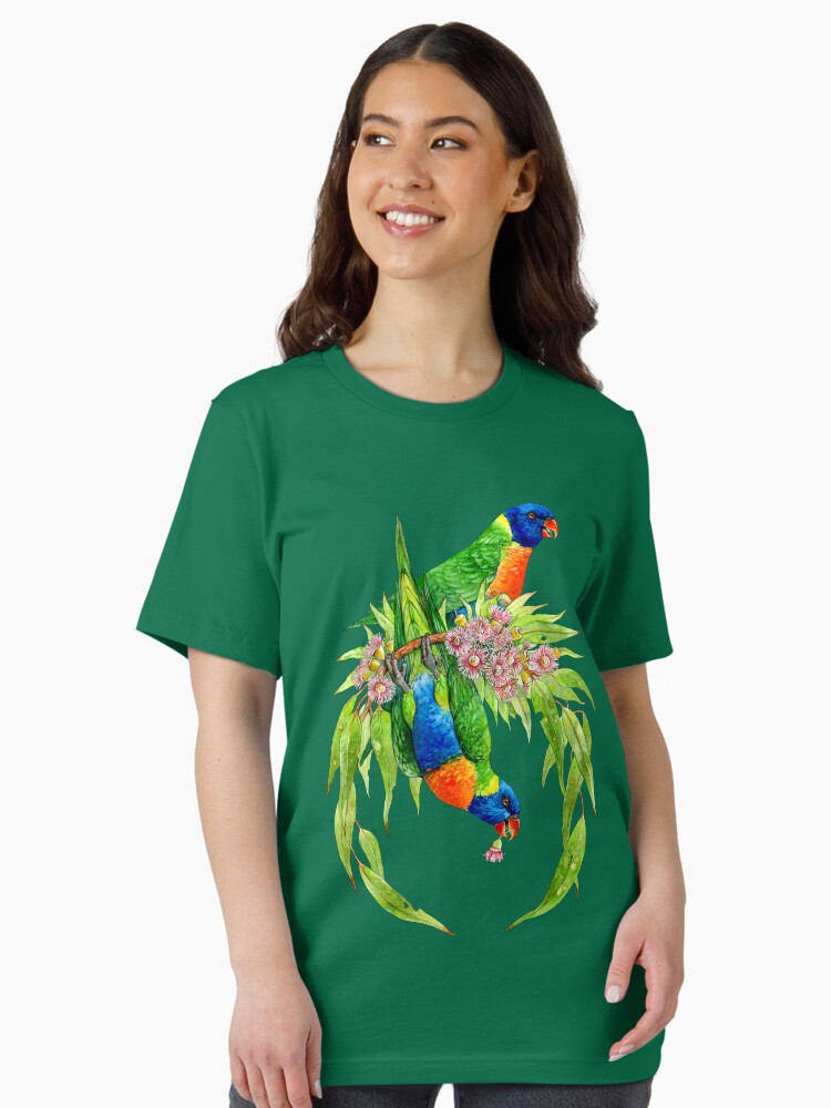 Thumbnail 1 von 7, Essential T-Shirt, Eingeborener Kranz der Regenbogenlori designt und verkauft von antarcticpip.