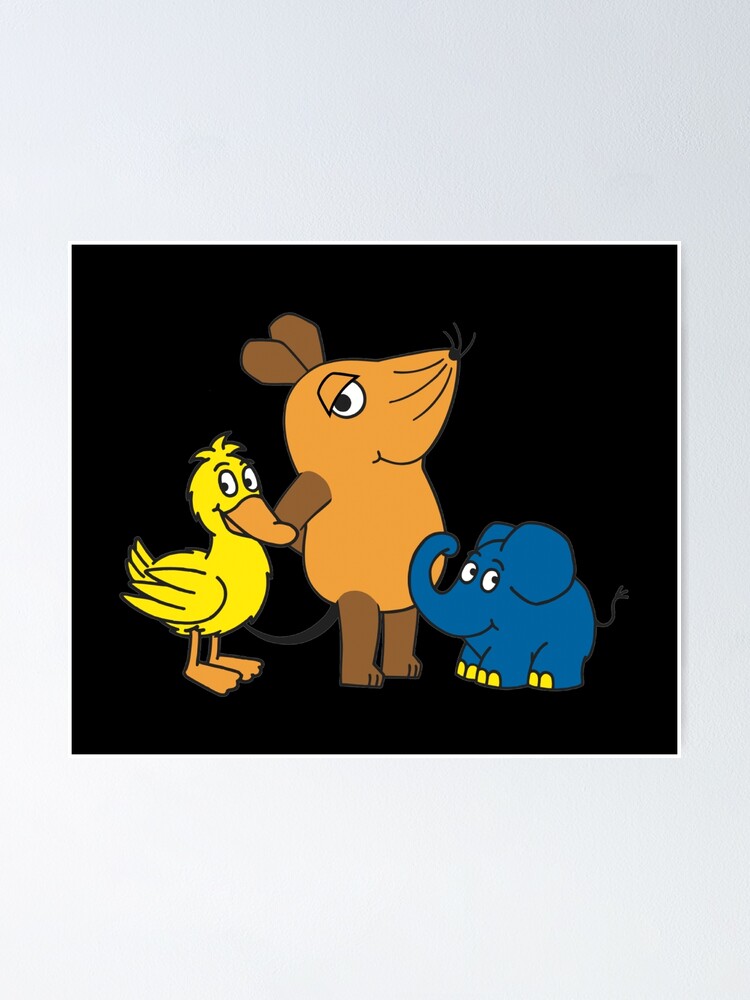 "die sendung mit der maus" Poster for Sale by blackrose2007 Redbubble