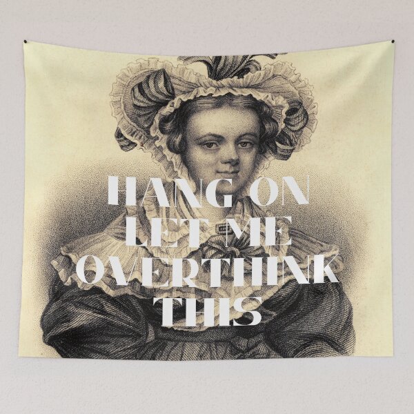 Item preview,  Hang On Let Me Overthink This. English novelist Mary Russell Mitford designed and sold by Shifa19.