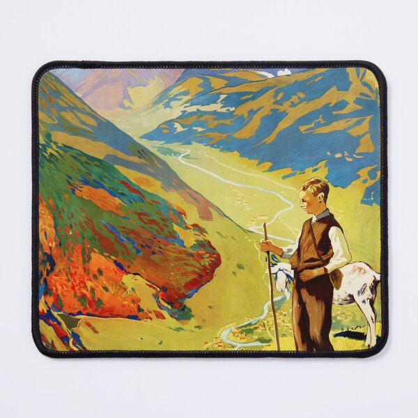 Item preview, SWITZERLAND LINTHAL GLARUS via SBB Railways Network 1905 Vintage Train Travel Wall Art designed and sold by retroposters.