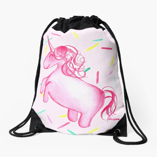 Ponicorn | Pink Drawstring Bag