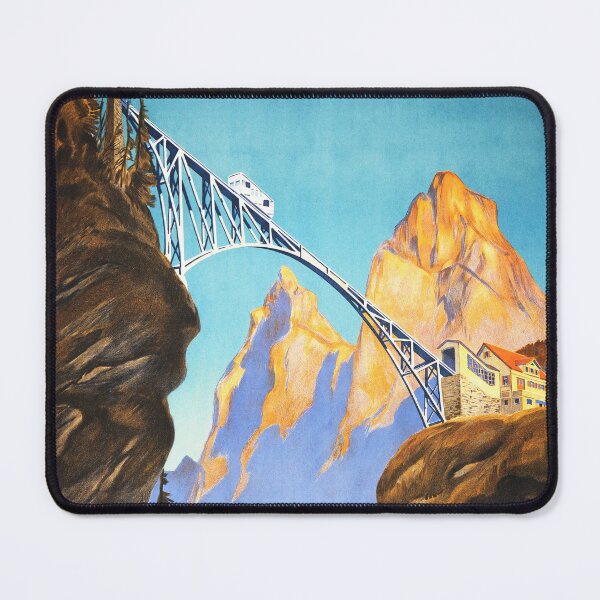 Item preview, DRAHTSEILBAHN SCHWYZ STOOS Switzerland Cable Car Funicular Tram Service 1936 Vintage Tourism Wall Art Advertising designed and sold by retroposters.
