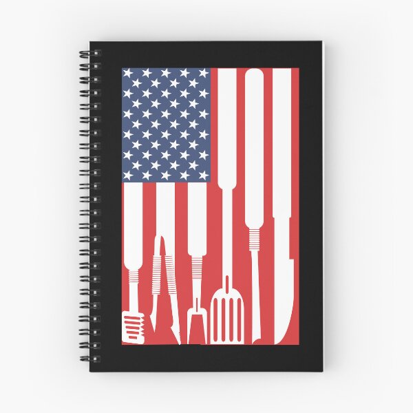 Item preview, American Flag colour BBQ tools 4th of July designed and sold by 1DaisyChainLane.