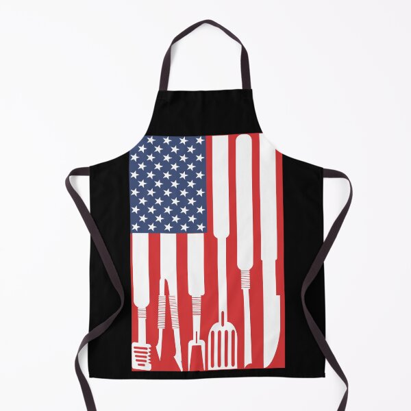 Item preview, American Flag colour BBQ tools 4th of July designed and sold by 1DaisyChainLane.