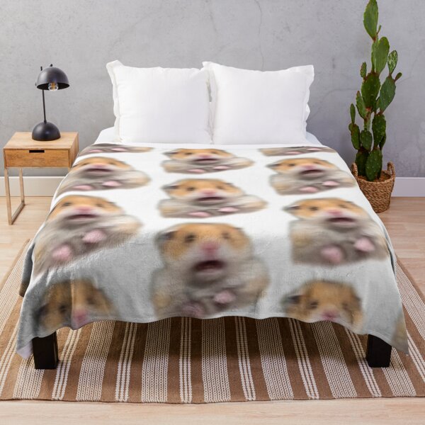 Item preview, Scared Hamster Meme Repeating Pattern designed and sold by meme-worthy.