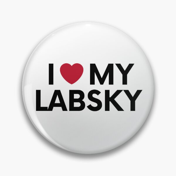 Artikelvorschau,  Ich liebe meinen Labsky-Hund, den Siberian Husky Labrador Retriever-Mix entworfen und verkauft von EChendesign.