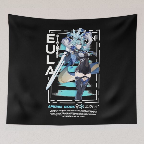 Item preview, Eula Genshin Impact Aesthetic Anime Classic T-Shirt  designed and sold by GenshinImpact ⭐⭐⭐⭐⭐.