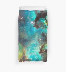 Green Galaxy Duvet Cover