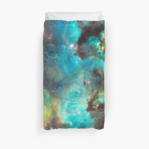 Green Galaxy Duvet Cover