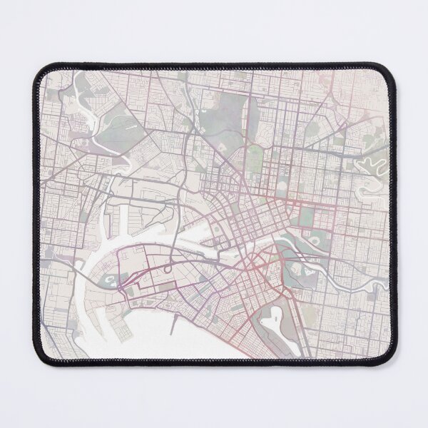 Item preview, Melbourn Map, Melbourn City, Australia City Map designed and sold by TheRedFinch.