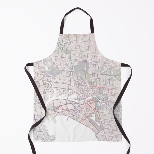 Item preview, Melbourn Map, Melbourn City, Australia City Map designed and sold by TheRedFinch.
