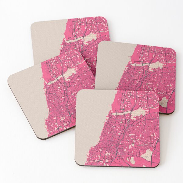 Item preview, Tel Aviv City Map Israel - Blossom designed and sold by deMAP.