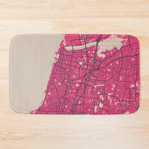 Item preview, Tel Aviv City Map Israel - Blossom designed and sold by deMAP.