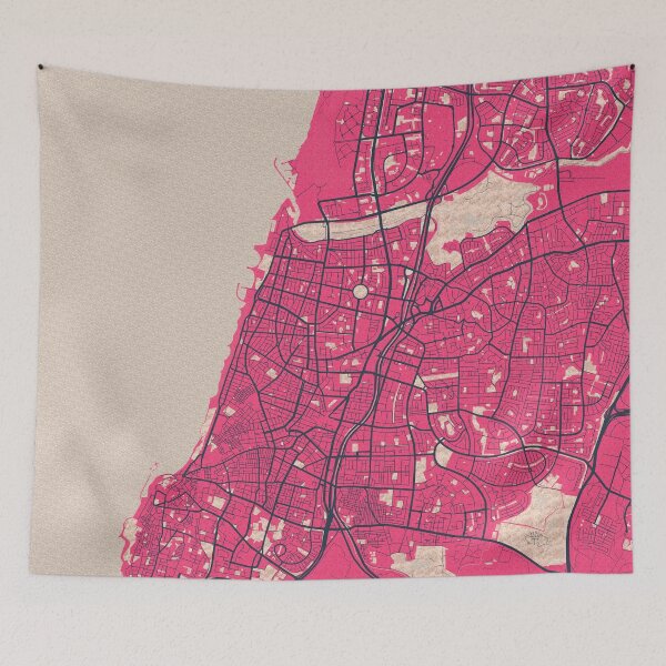 Item preview, Tel Aviv City Map Israel - Blossom designed and sold by deMAP.
