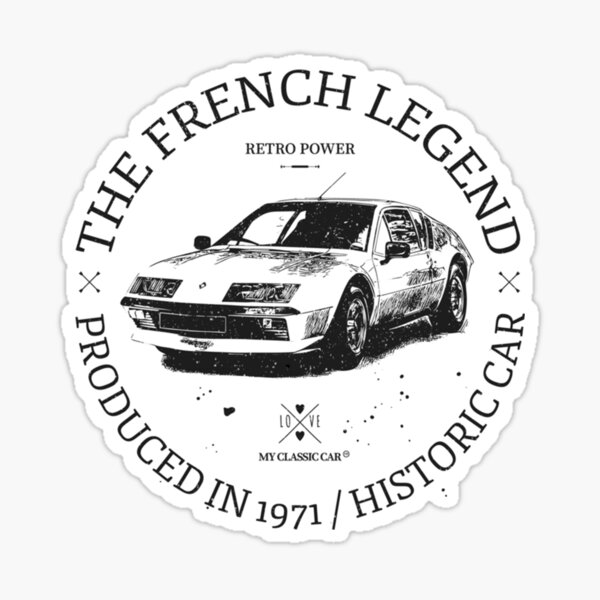 Autocollant MADE IN DIEPPE - STICKERS ALPINE - STICKERS ALPINE - STICKERS  MARQUE AUTO - BYVAD