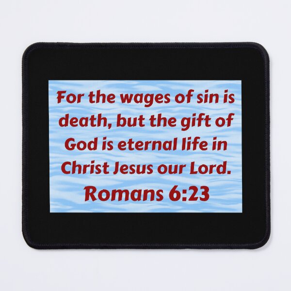 Item preview, Bible Verse Romans 6:23 designed and sold by Prayingwarrior.