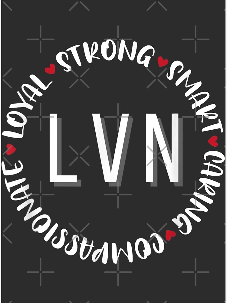 Licensed Vocational Nurse Gifts LVN Nurses Medical Love Poster for Sale by  studioaprio