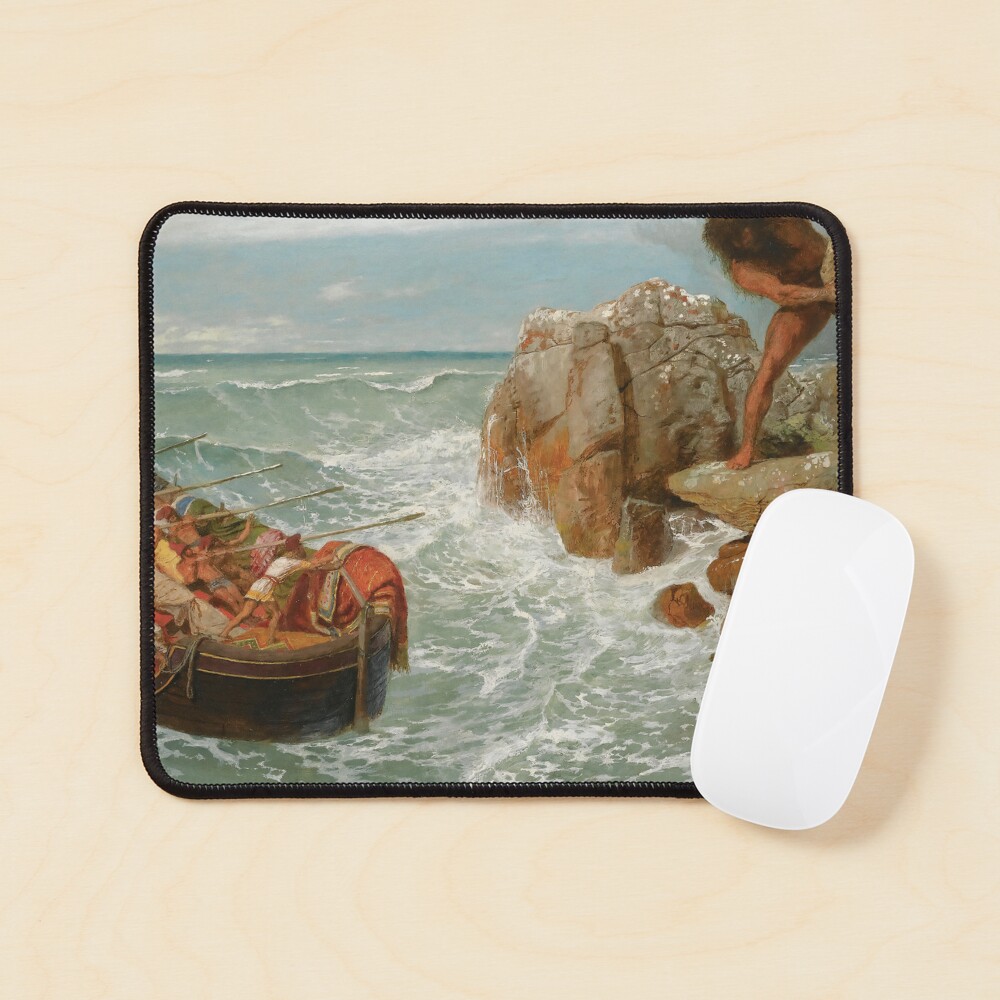 "Oddyseus and Polyphemus Ancient Greek Mythology scene" Poster for Sale ...