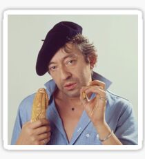 serge gainsbourg beret Sticker