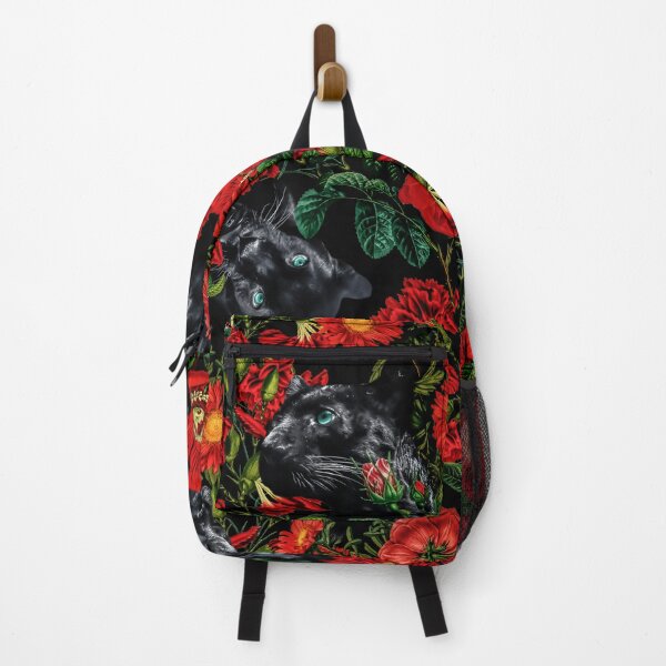 Item preview, Panther and Floral Pattern XO designed and sold by Burcu Korkmazyurek.