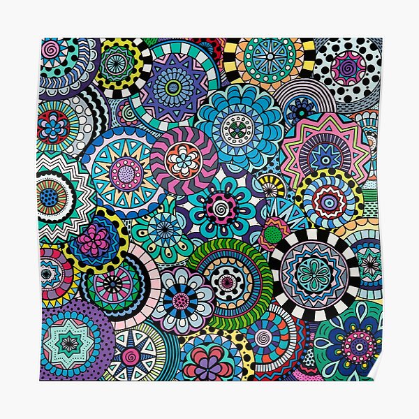 Many Mandalas Poster