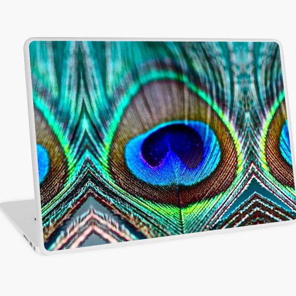 Peacock Feather Laptop Skin