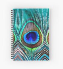 Peacock Feather Spiral Notebook