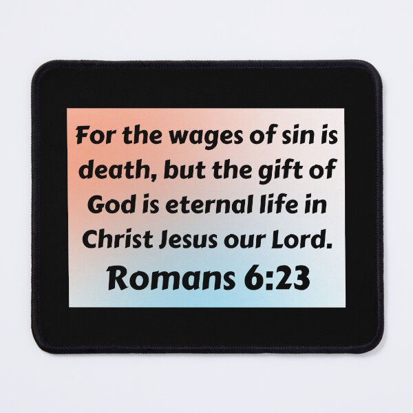 Item preview, Bible Verse Romans 6:23 designed and sold by Prayingwarrior.