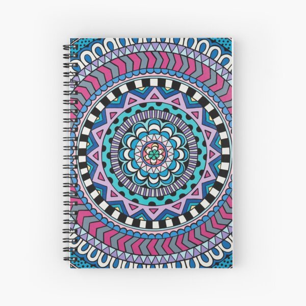 Purple Mandala Spiral Notebook