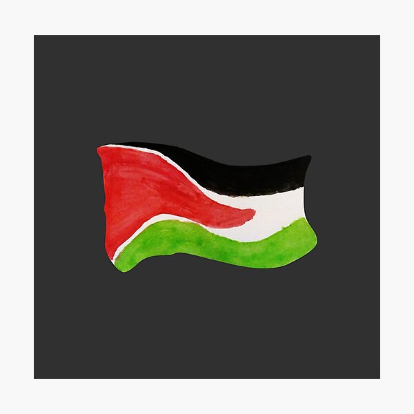 Lámina fotográfica for Sale con la obra «Bandera Palestina Libre Amo Palestina  Bandera Palestina Gaza» de Chanielshian