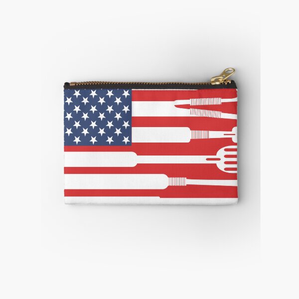 Item preview, American Flag colour BBQ tools 4th of July designed and sold by 1DaisyChainLane.