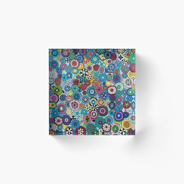 Field of Blooms Acrylic Block