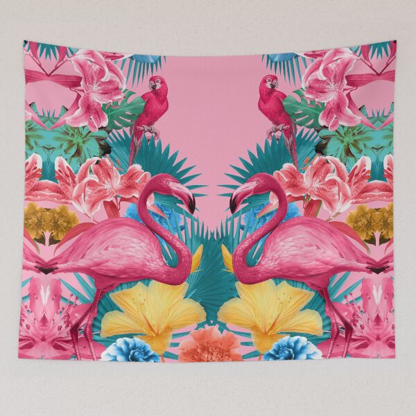 Item preview, Flamingo and Tropical garden designed and sold by Burcu Korkmazyurek.