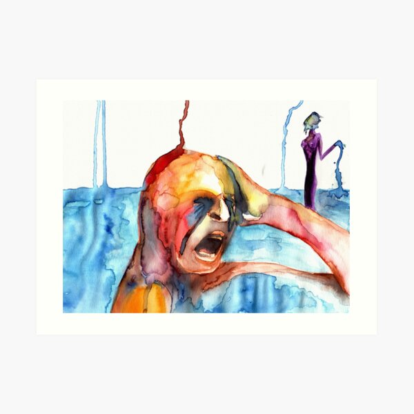 Happiness and Self-destruction Art Print