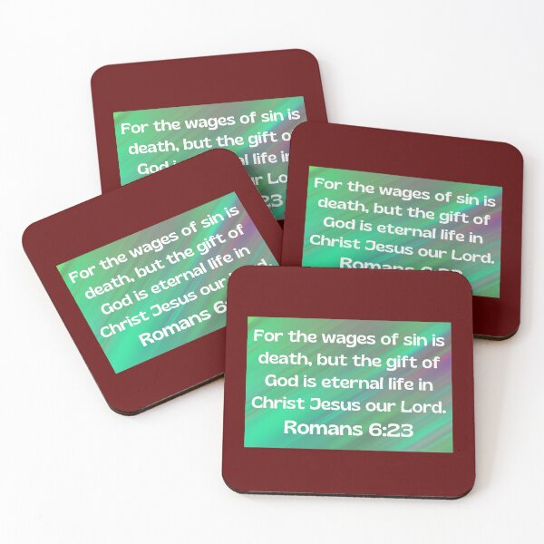 Item preview, Bible Verse Romans 6:23 designed and sold by Prayingwarrior.