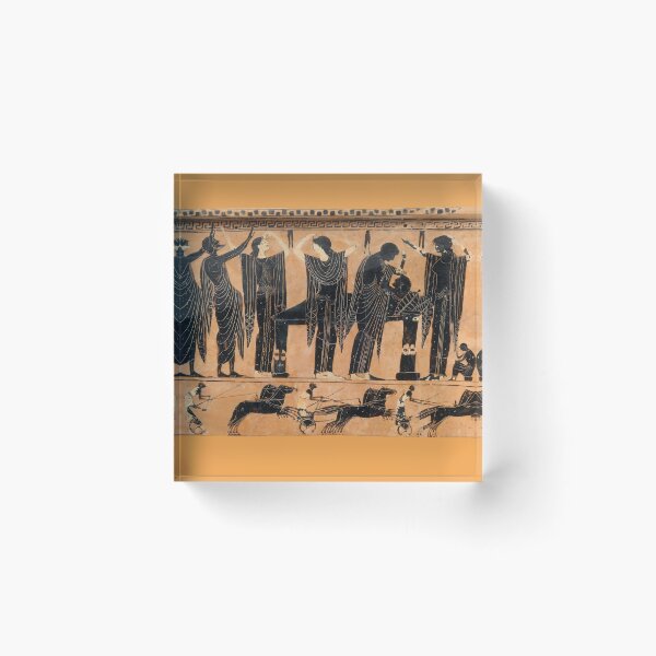 Item preview, Ancient Greek Funerary Scene designed and sold by ClassicalGreece.