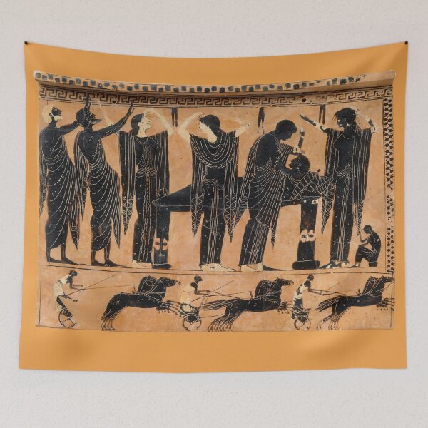 Item preview, Ancient Greek Funerary Scene designed and sold by ClassicalGreece.