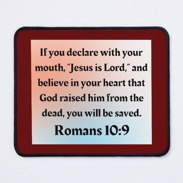 Item preview, Bible Verse Romans 10:9 designed and sold by Prayingwarrior.