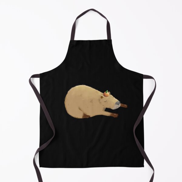 Item preview, Sleeping capybara with tangerine designed and sold by Geraldine-N.