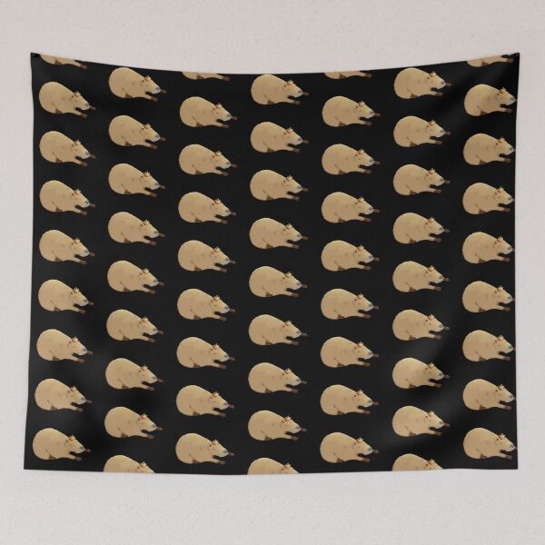 Item preview, Sleeping capybara with tangerine designed and sold by Geraldine-N.