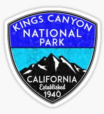 KINGS CANYON NATIONAL PARK CALIFORNIA MOUNTAINS HIKE HIKING CAMP CAMPING NATURE 2 Sticker