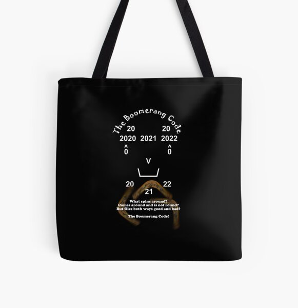 Boomerang Code Combined Image All Over Print Tote Bag