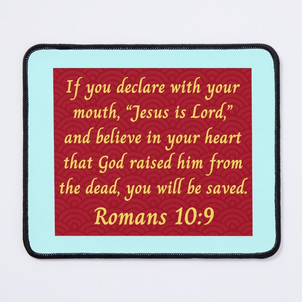 Item preview, Bible Verse Romans 10:9 designed and sold by Prayingwarrior.